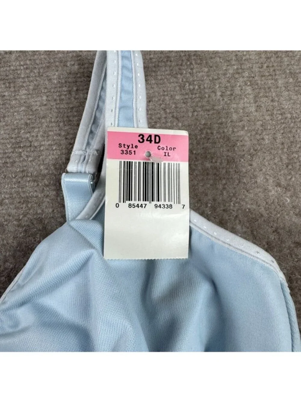 Bali Bra Light Blue 34D Underwire Lightly Lined Comfort Revolution Soft Stretch